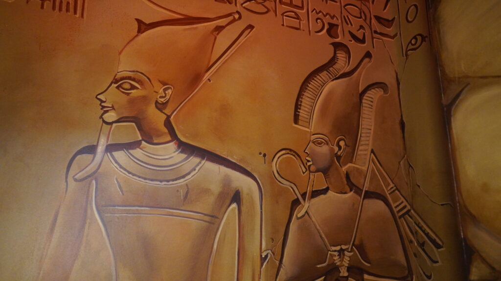 Wall painting the Mummy