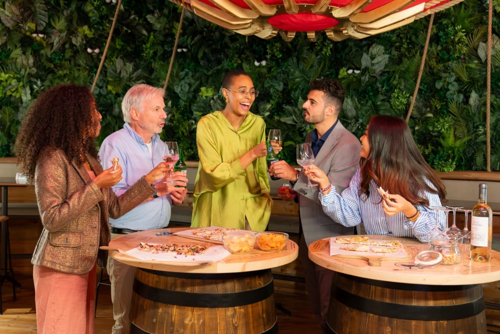 Team having Apéro at Boda Borg